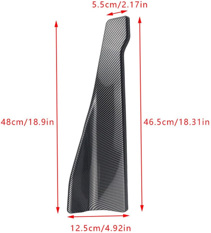 Rear Bumper Lip for BMW M8 Gran Coupe 2019-2024, Rear Bumper Canard Splitter Spoiler Splitter Lip Rear Spoiler Car Accessories,Carbon Fiber Black