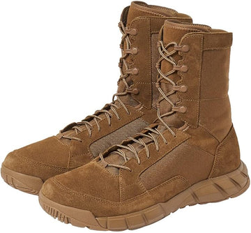 Oakley Light Assault 2 Boots | Coyote, Size 9.5 | Tactical & Outdoor Use, Lightweight, Speed-Lace, Slip Resistant, Leather & Cordura (11188)