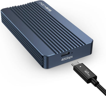 ACASIS 40Gbps M.2 NVMe SSD Enclosure, with Aluminum Heat Dissipation & No Noise Design, Tool-Free Installation for M1/M2 Pro/Max, Support 2280 to 2230 SSD Sizes (TBU405 Air)