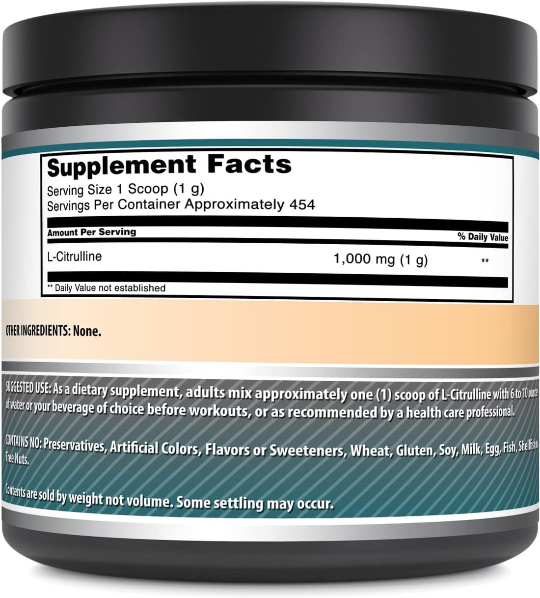 Amazing Formulas L-Citrulline Powder Supplement | 1000 Mg Per Serving | Non-GMO | Gluten-Free | Non-GMO | Made in USA