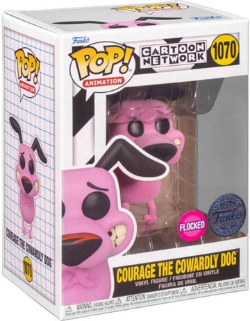 Pop! Courage The Cowardly Dog 1070 - Courage The Cowardly Dog Flocked