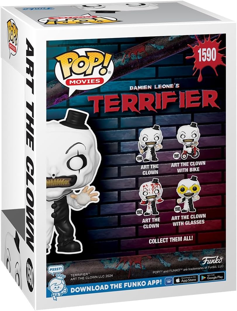 Funko POP! Movies: Terrifier - Art The Clown - Collectable Vinyl Figure - Gift Idea - Official Merchandise - for Kids & Adults - Horror Fans - Model Figure for Collectors and Display