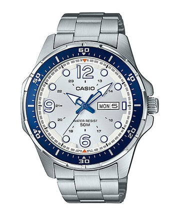 Casio Enticer Men's Sports Watch Blue Bezel MTD100D-7A2V