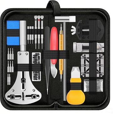 Singcci Watch Repair Kit, 151 PCS Professional Watch Battery Replacement Tool Kit, Watch Strap Bracelet Removal Tool with Carrying Case and Instructions
