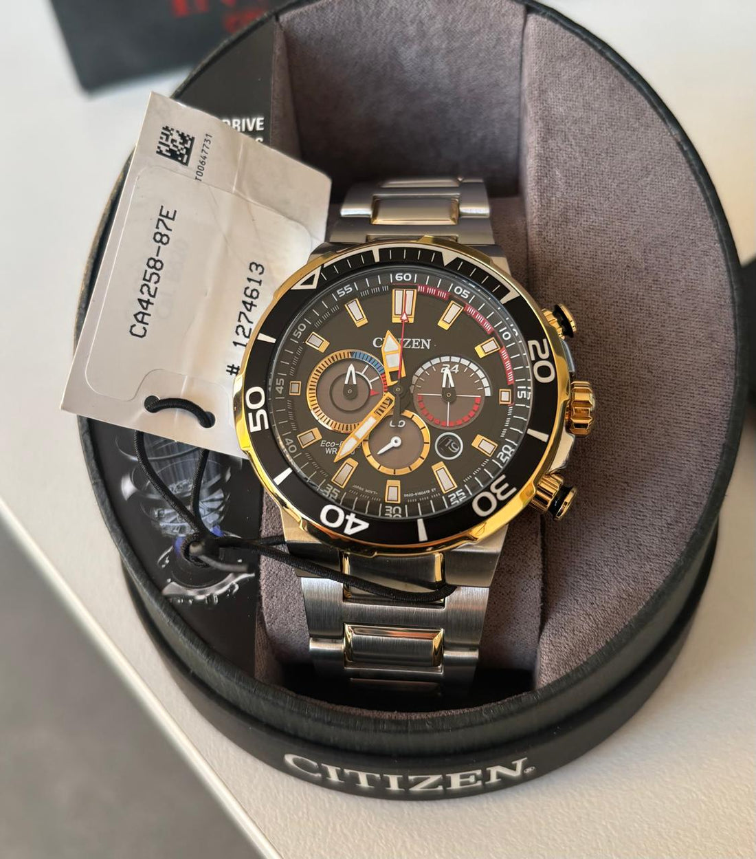 Citizen Brycen CA4258-87E Chronograph Eco-Drive Gold & Silver Tone Watch