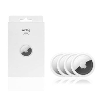 Apple AirTag 4 Pack. Keep Track of and find Your Keys, Wallet, Luggage, Backpack, and More. Simple one-tap Set up with iPhone or iPad