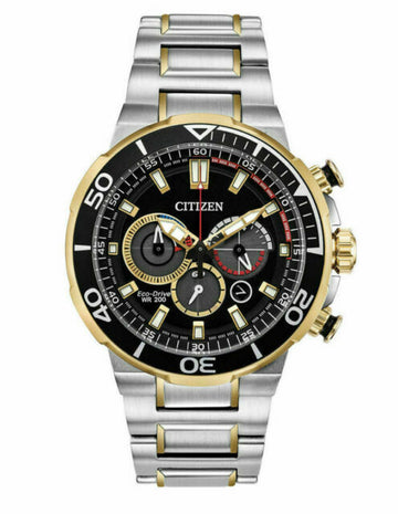 Citizen Brycen CA4258-87E Chronograph Eco-Drive Gold & Silver Tone Watch