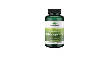 Swanson Full Spectrum Ashwagandha - Natural Stress, Energy, Sleep & Immune Support* - Traditional Ayurvedic Supplement - Gluten-Free & Non-GMO - 100